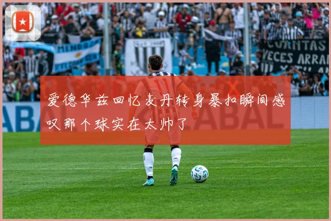 爱德华兹回忆麦丹转身暴扣瞬间感叹那个球实在太帅了